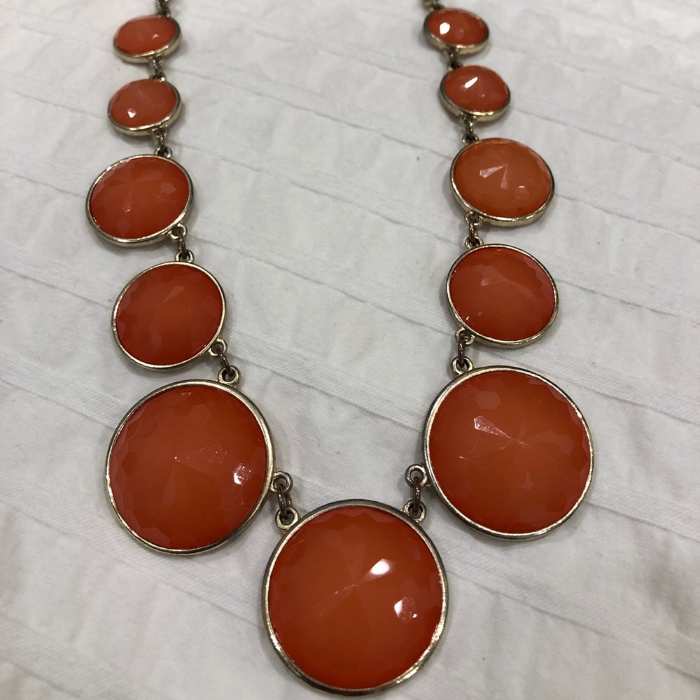 Orange Statement Necklace